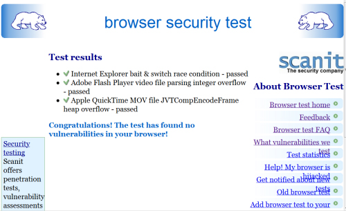  browser và Kiểm Tra Bảo Mật