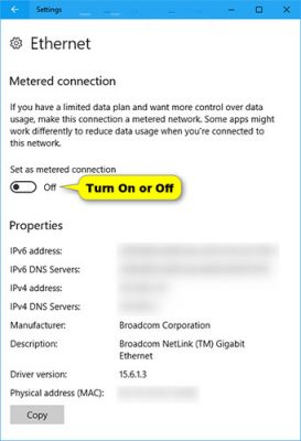 Kết Nối Ethernet Kết Nối Ethernet turn on