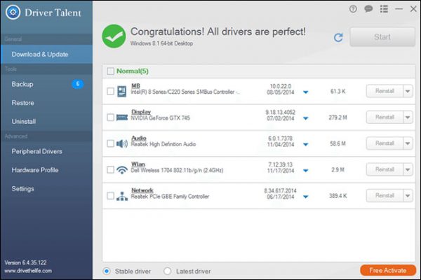 Cập Nhật Driver và congratulate